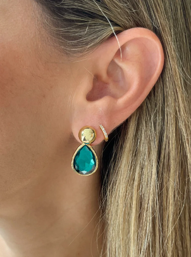 Blue Drop Earrings - Imagen 2