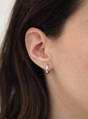 Silver hoop