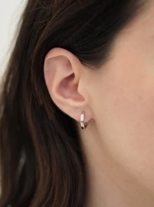Silver hoop